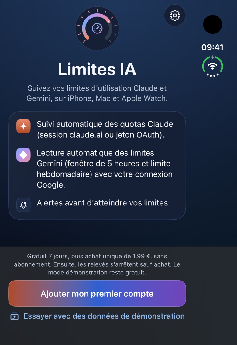 Écran d'accueil sur l'écran extérieur de l'iPhone Duo.
